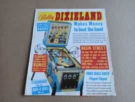 Flyer: Bally Dixieland (1968) Pinball