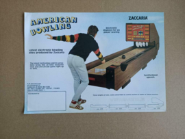 Flyer: Bowlingbaan Zaccaria American Bowling (1979)