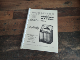 Service Manual: (Wurlitzer 2000) NEW !!!