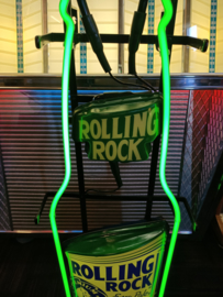 Neon Verlichting/ Neon Sign (Rolling Rock Beer) USA 100cm SOLD !!