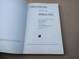Instruction Book/Vraagbaak: Simca 1100 (1972-1976) Neterlands