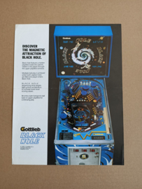 Flyer: Gottlieb Black Hole (1981) Flipperkast