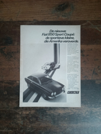 Reclame: Fiat 850 Sport Coupe (1971) 29 x 21 cm