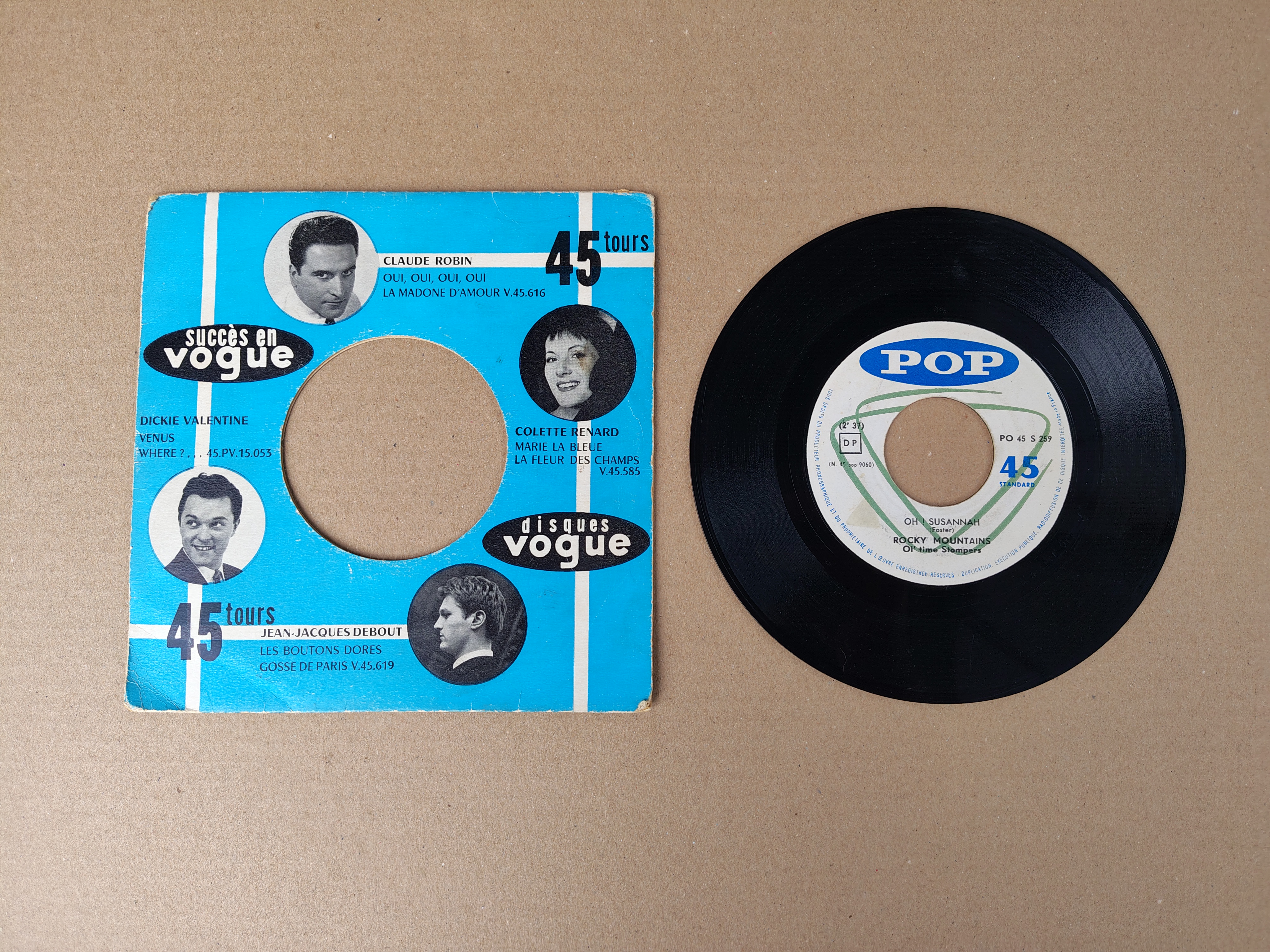 7" Single: Rocky Mountains - Oh Susannah (1958)