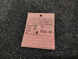 Service Card (Wurlitzer 2700/ 2710)