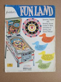 Flyer:  Gottlieb Funland (1968) Flipperkast