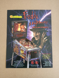 Flyer: Gottlieb Freddy A Nightmare (1994) Flipperkast