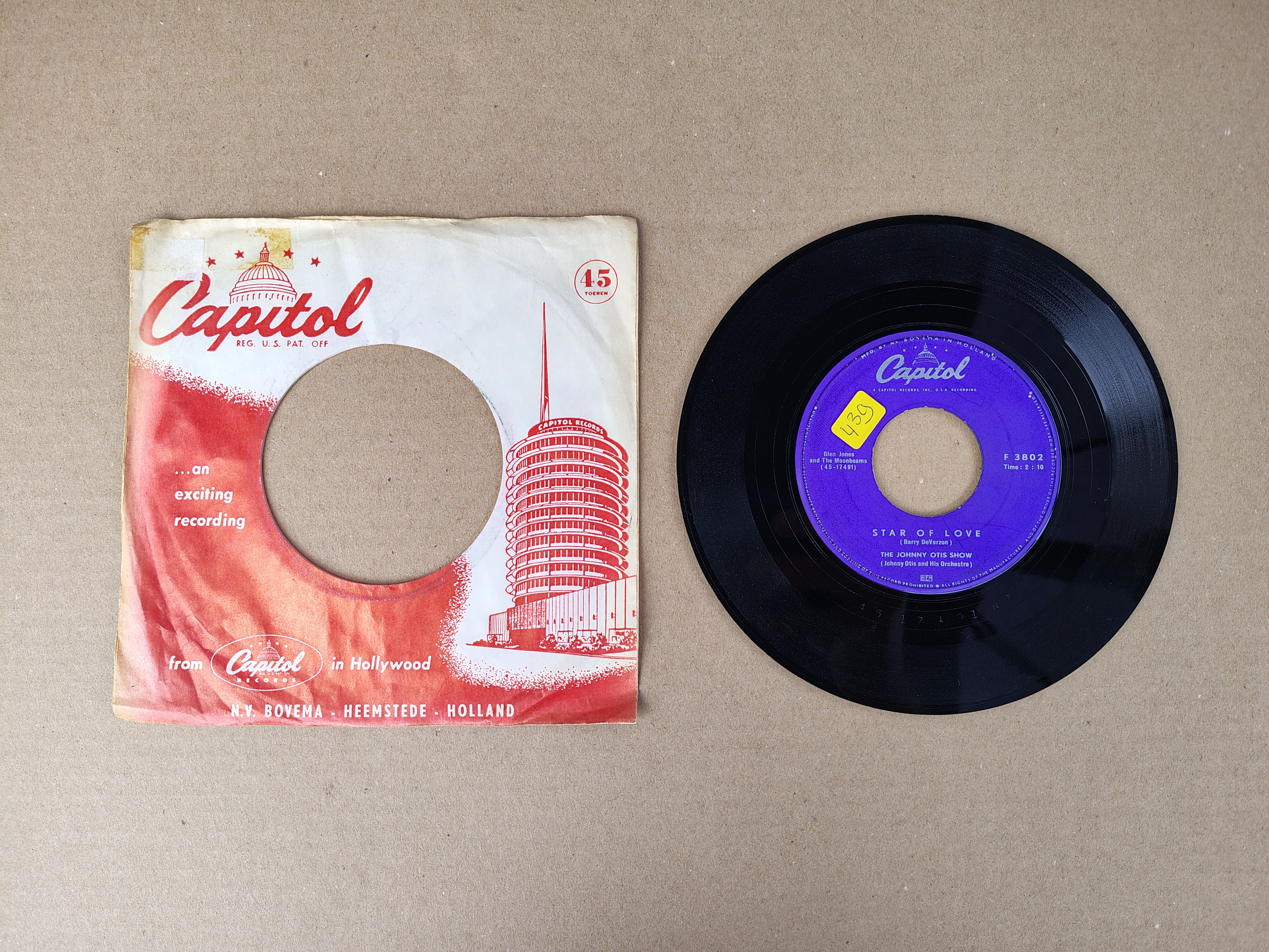 7" Single: The Johnny Otis Show - Star Of Love (1957)