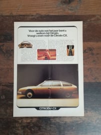 Reclame: Citroen CX (1976) 29 x 21 cm