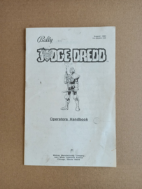 Operators Handbook: Bally Judge Dredd (1993) Flipperkast