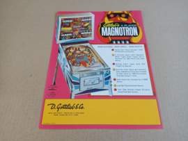 Flyer: Gottlieb Magnotron (1974) Flipperkast