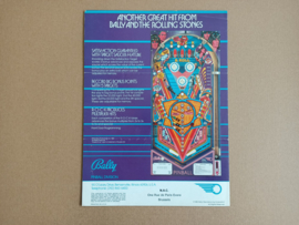 Flyer/ Folder: The Rolling Stones (1980) Flipperkast