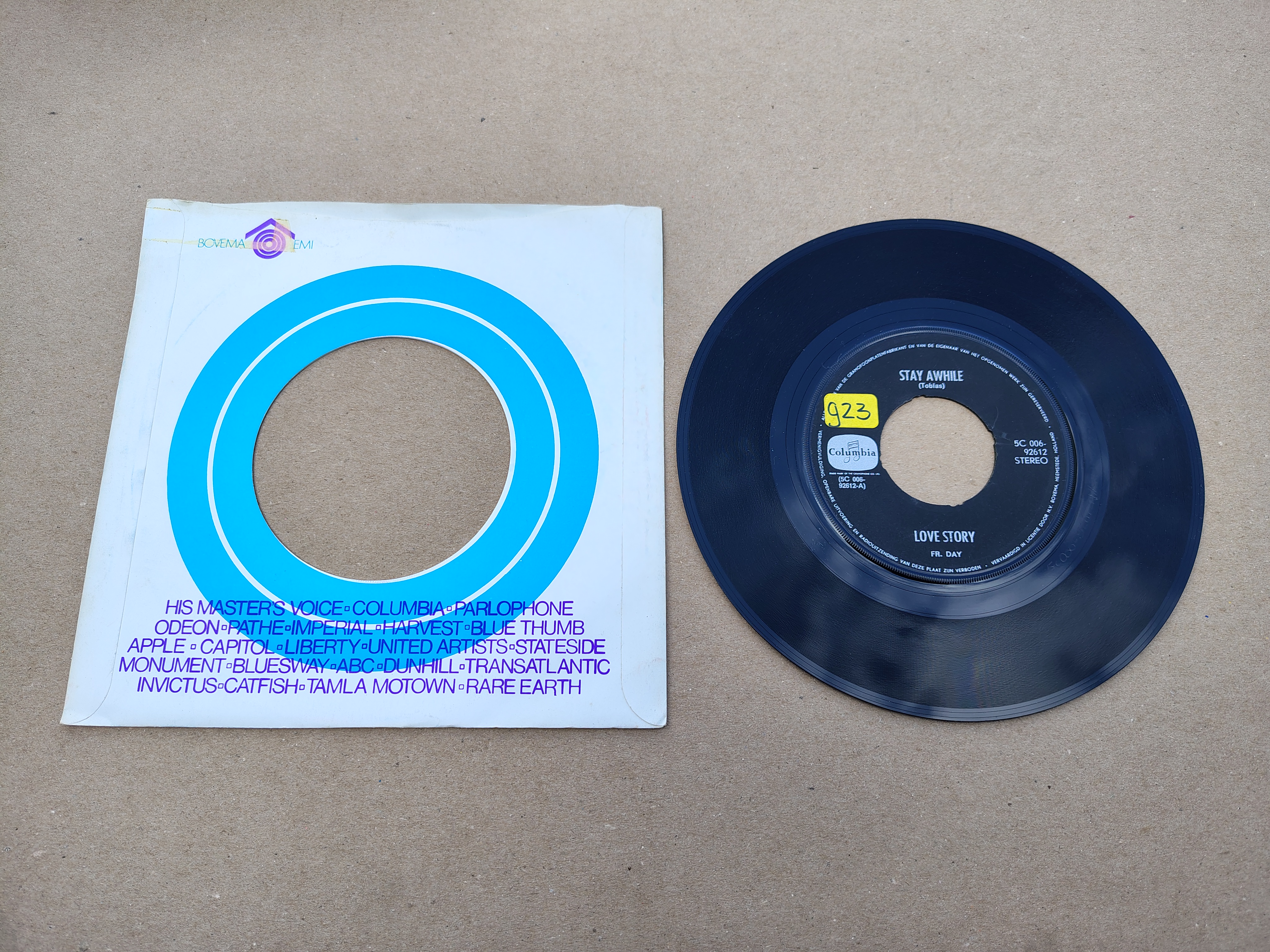 7" Single: Love Story - Stay Awhile (1971)