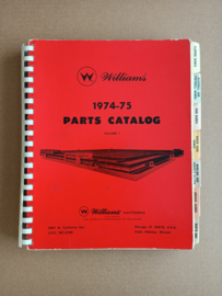 Parts Catalogus: Williams - Arcade Games/ Boling enz (1974)