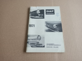 Service Book:  DAF 33/44/55 (1971)