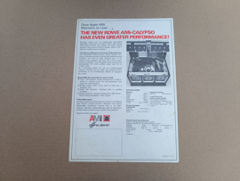 Flyer/ Folder:  (Rowe-AMi MM6/ Calypso) 1971