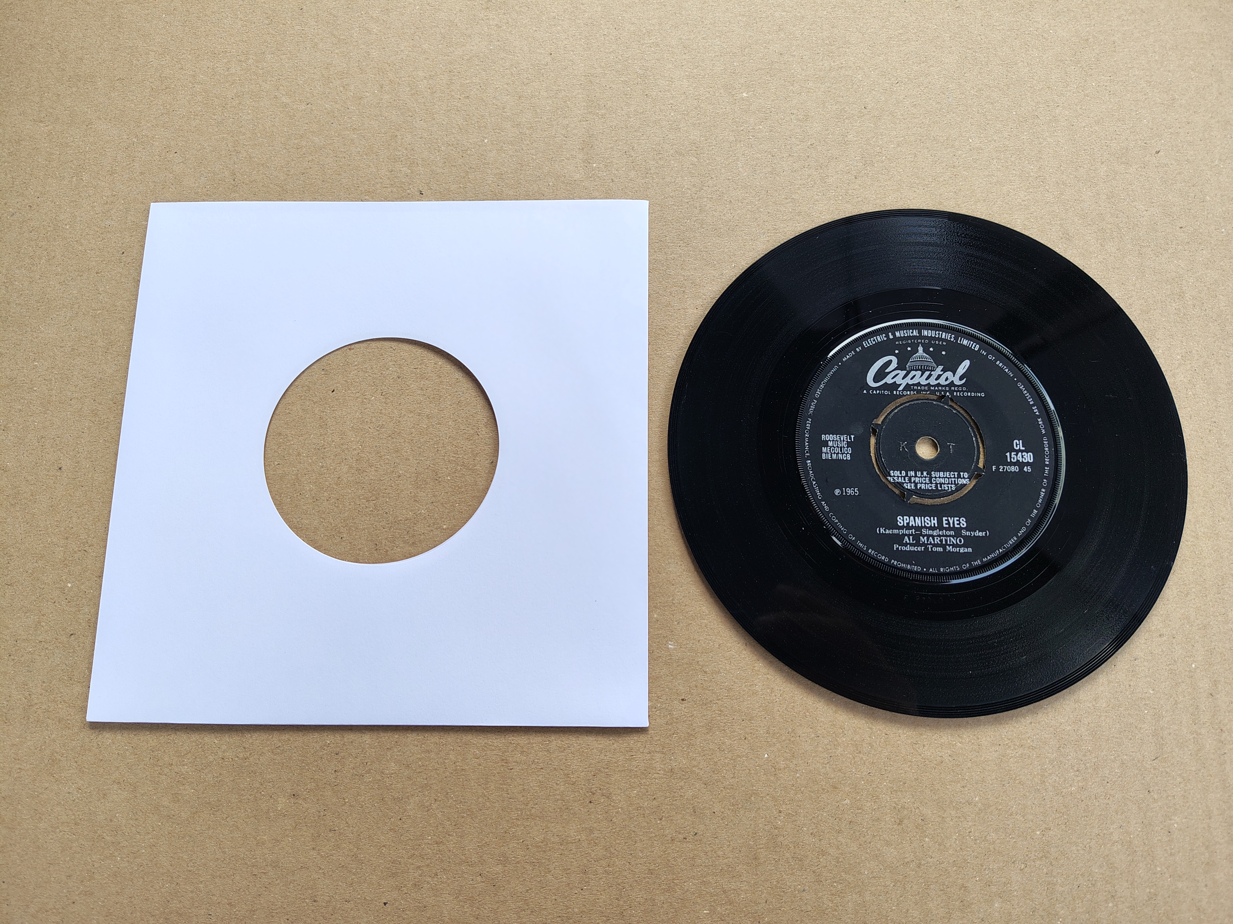 7" Single: Al Martino - Spanish Eyes (1965)