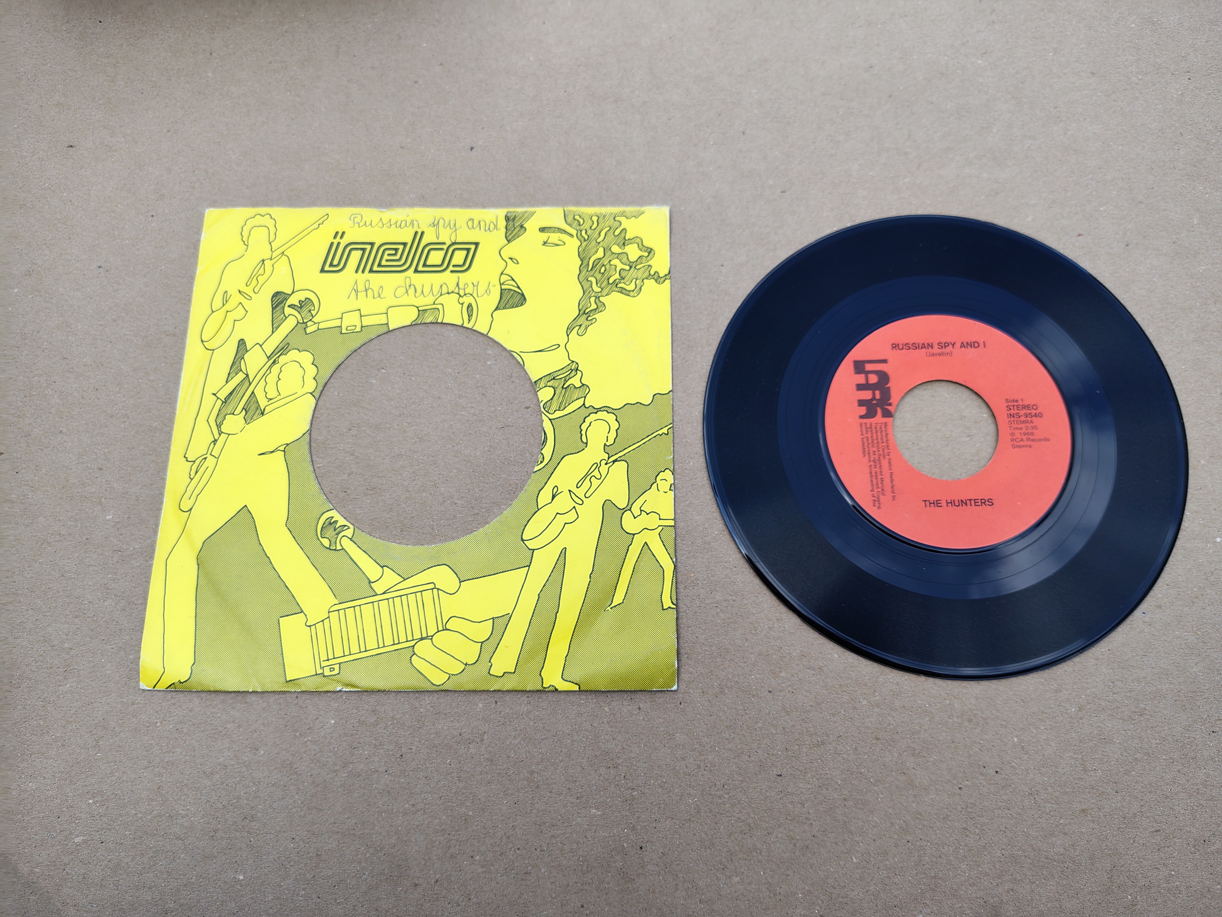 7" The Hunters - Russian Spy And I (1966)