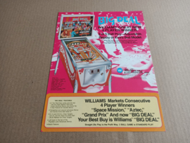 Flyer: Williams Big Deal (1977) Flipperkast