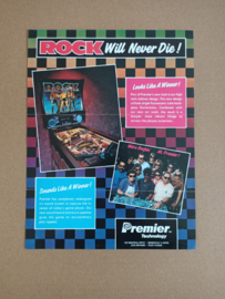 Flyer:  Gottlieb Rock (1985) Flipperkast