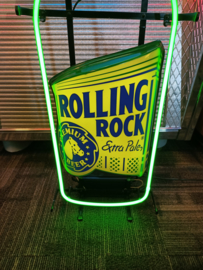 Neon Verlichting/ Neon Sign (Rolling Rock Beer) USA 100cm SOLD !!