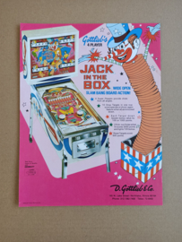 Flyer: Gottlieb Jack In The Box (1973) Flipperkast