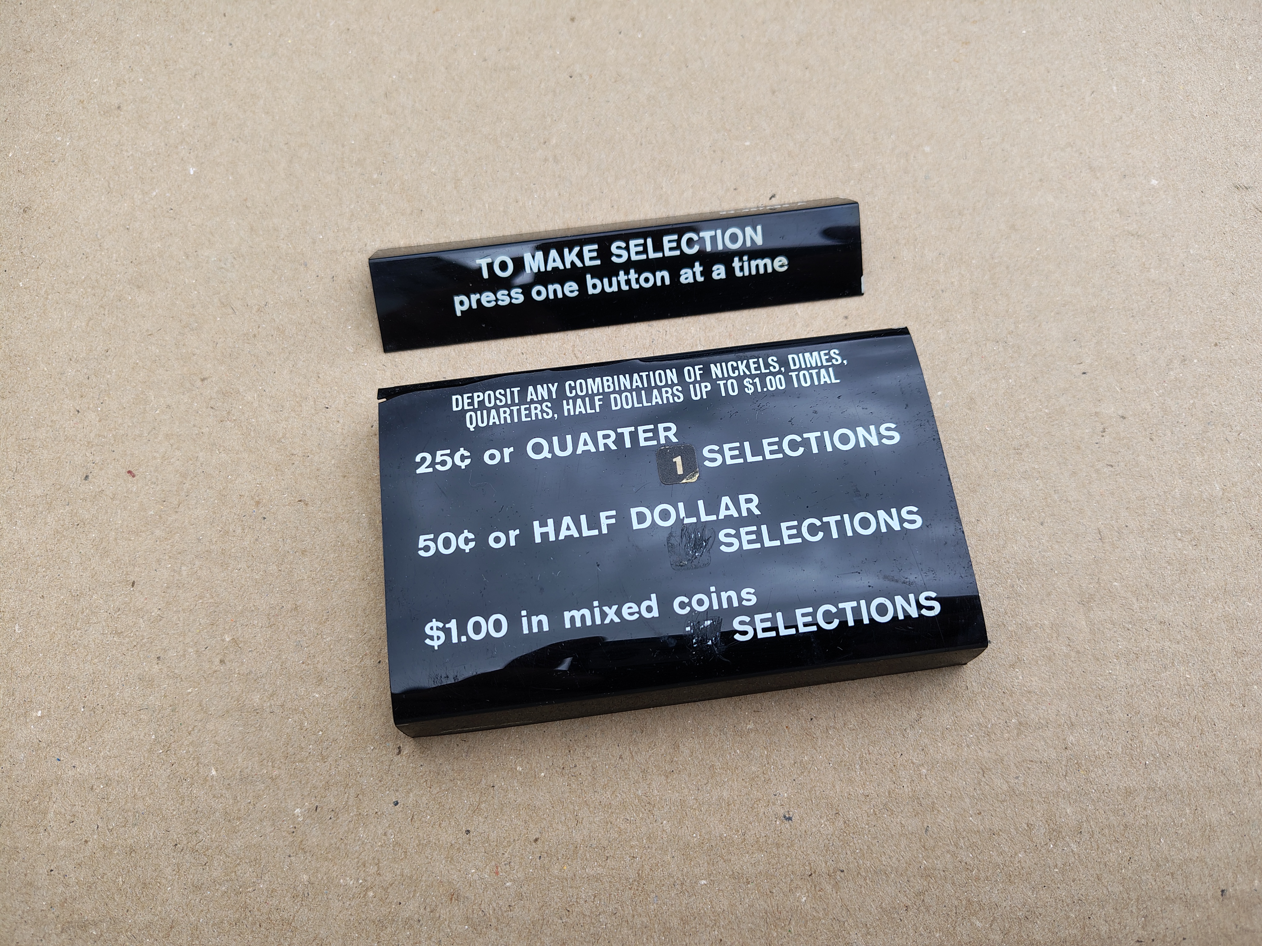 Pricing Plastic/ USA (Seeburg Vogue/ STD160)