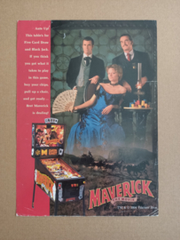 Flyer: Data East Maverick (1994) Flipperkast