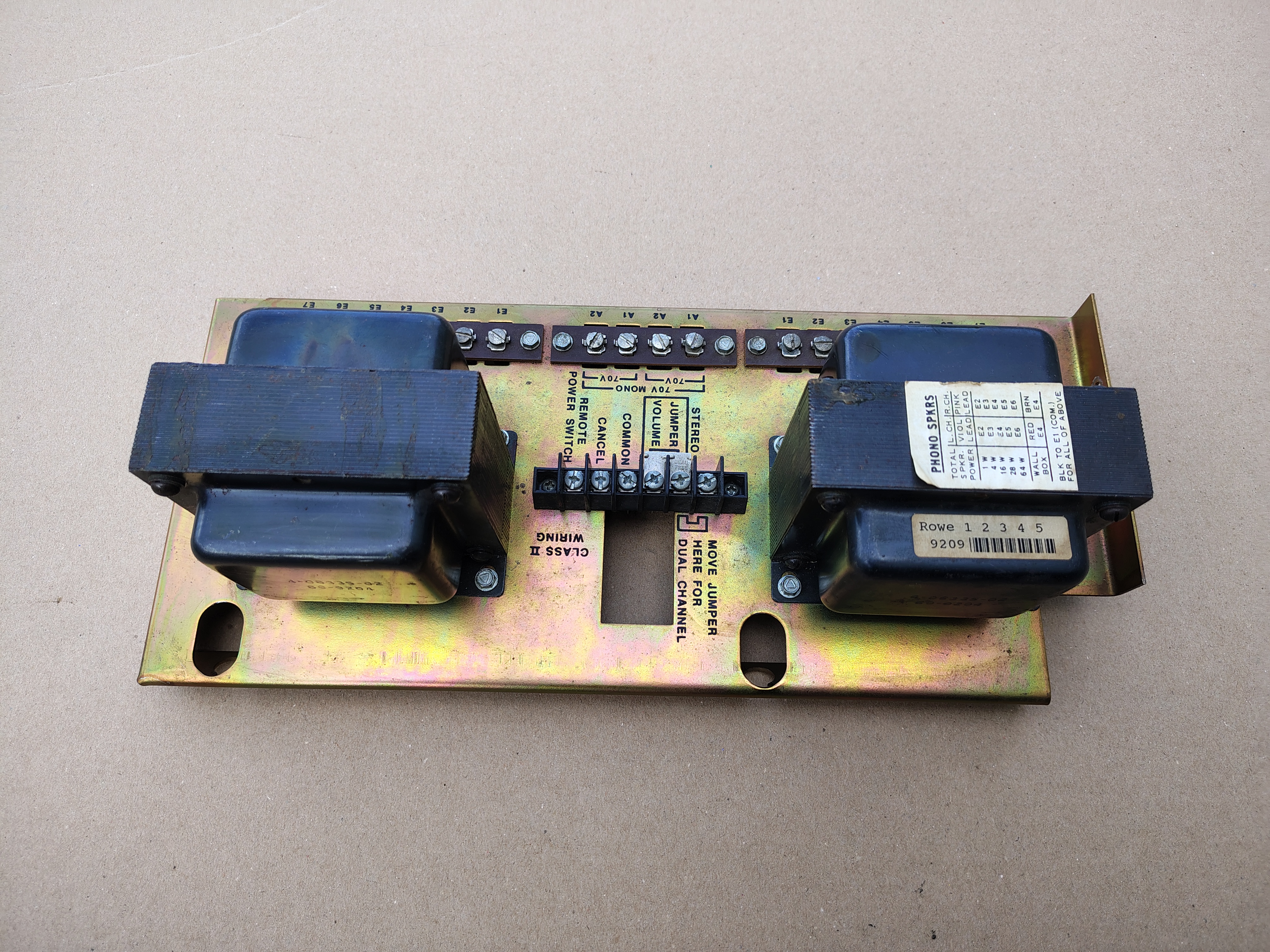 Output Transformer Assembly (Rowe-AMi/ CD-100)