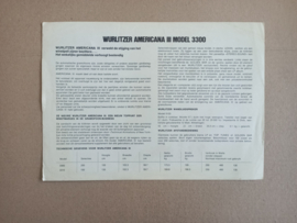 Flyer: (Wurlitzer 3300)