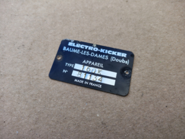 Type Plate (Jupiter 160K)