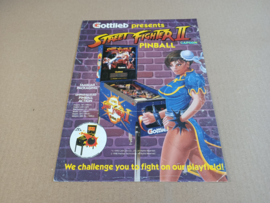 Flyer: Gottlieb Street Fighter II (1992) Flipperkast