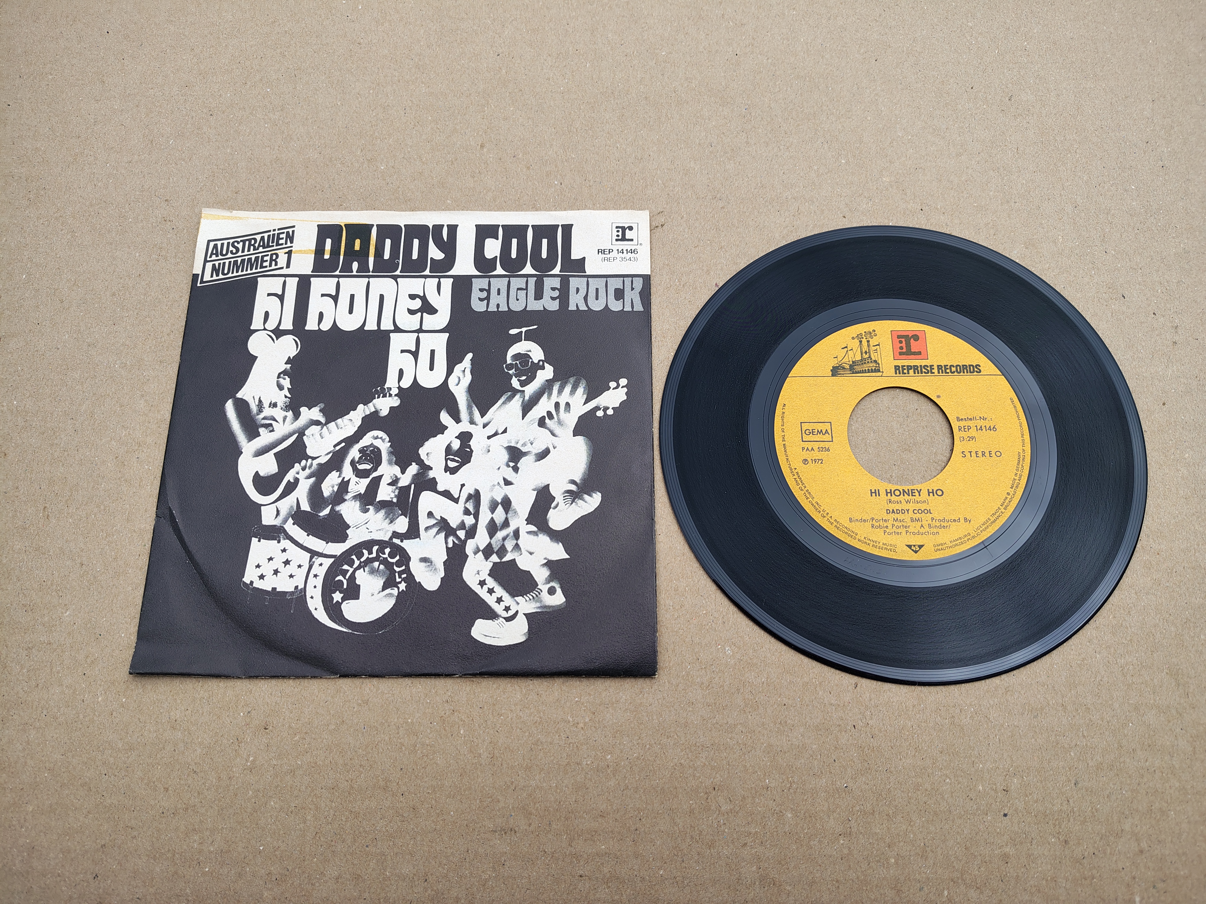 7" Single: Daddy Cool - Hi Honey Ho (1972)