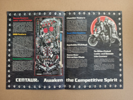 Flyer/ Folder: Bally Centaur (1981) Flipperkast