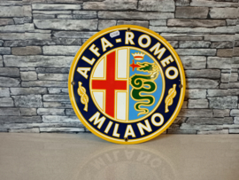 Emaille Bord Alfa Romeo (30x30 cm)