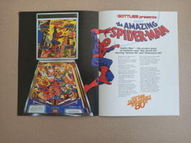 Flyer/ Folder: Gottlieb Spiderman (1980) Flipperkast