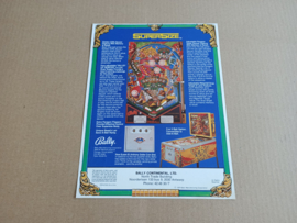 Flyer/Folder: Bally Paragon (1979) Flipperkast