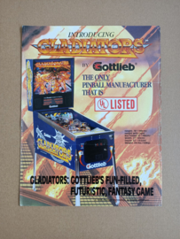 Flyer: Gottlieb Gladiators (1993) Flipperkast
