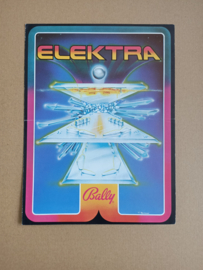 Flyer/ Folder: Bally Elektra (1981) Flipperkast