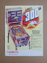 Flyer: Gottlieb 300 (1975) Flipperkast