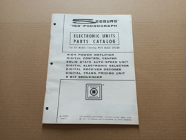 Parts Catalogus Digital Units / Amplifier (Seeburg SPS160/ 1973)