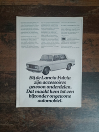 Reclame: Lancia Fulvia (1973) 29 x 21 cm