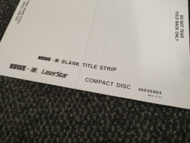 Program Paper (Rowe-AMi/ CD-100/ laserstar/ Div)