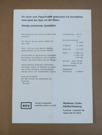 Flyer: ENV Auto Flip(1965) Autospel (Duitsland)