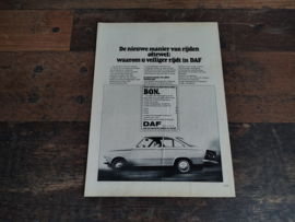 Reclame: DAF 55 Coupe/ Variomatic (1969) 29 x 21 cm