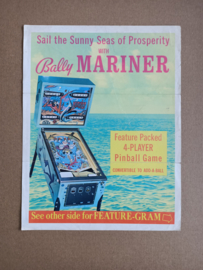 Flyer: Bally Mariner (1971) Flipperkast