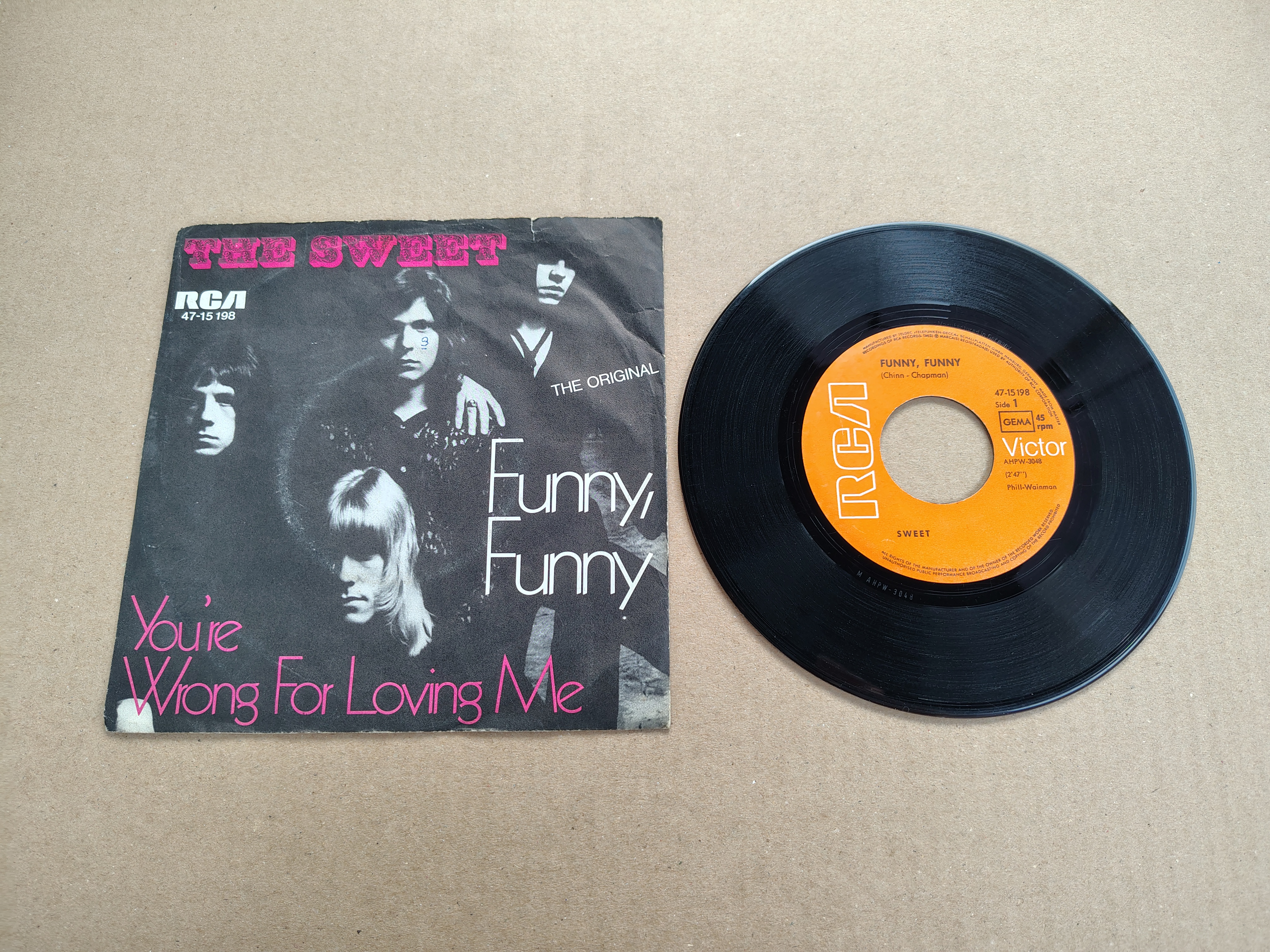 7" Single: The Sweet - Funny, Funny (1971)