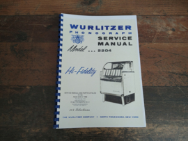 Service Manual (Wurlitzer 2204) New !!!