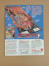 Flyer: Williams Rollergames (1990) Flipperkast