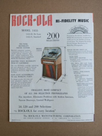 Flyer/ Folder: (Rock-ola 1455 /200 Selections (1957)